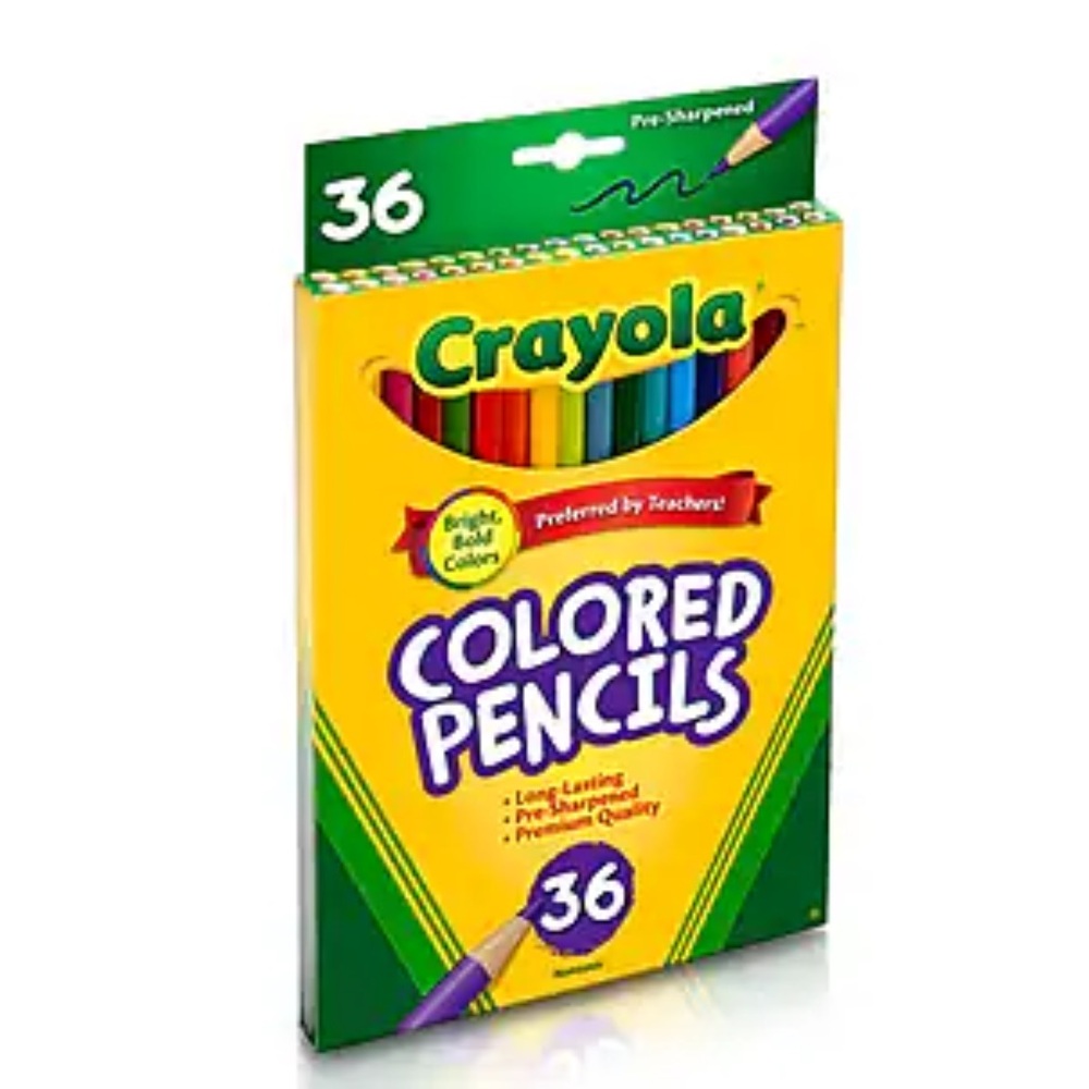 NWT Crayola Colored Pencils, 36 Premium Quality, Long-Lasting, Pre-Sharpened